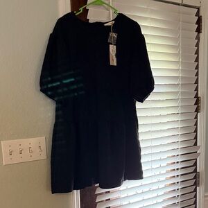 Elegant Black Midi Dress